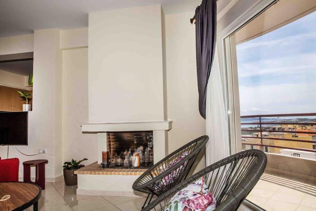 Lavrio Seaview 2Bdr Apt 4 Min Dive From The Sea ภายนอก รูปภาพ